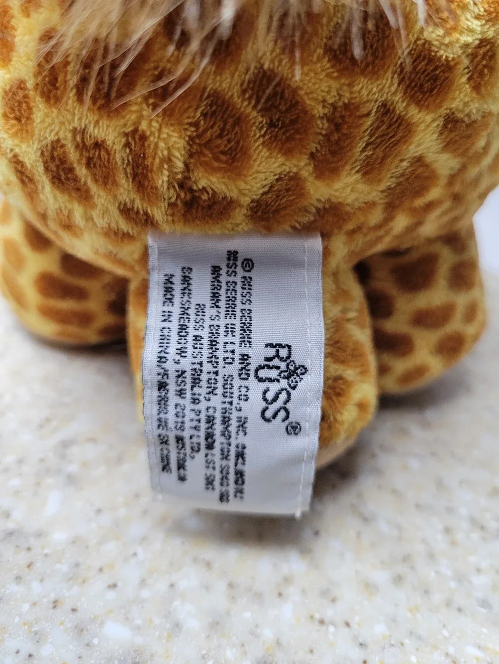 Russ Berrie Vintage Baby Giraffe Plush 7